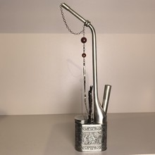 古玩杂项仿古做旧白铜水烟斗 厂家水烟壶白铜水烟袋烟具