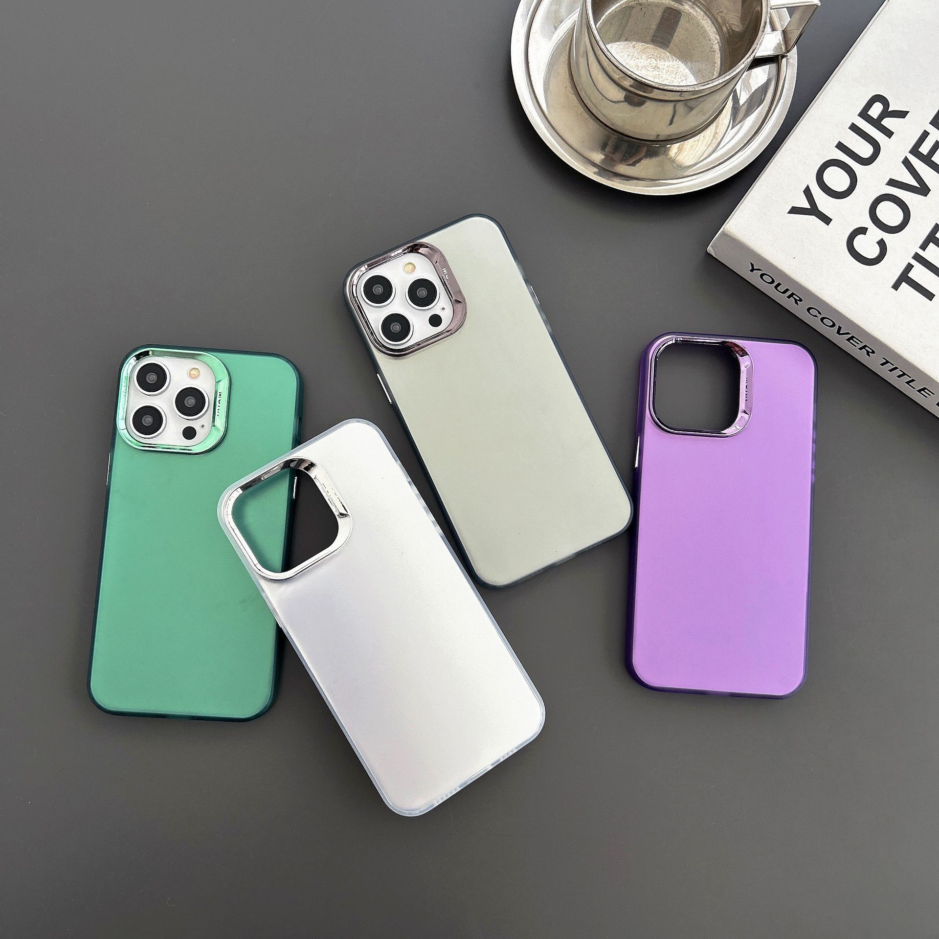 适用oppo realme12pro手机壳reno11磨砂彩银findx7半透明a2保护套