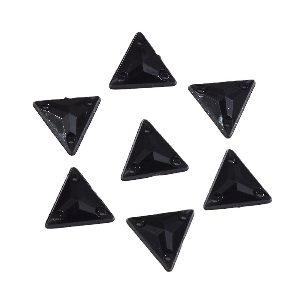 Taiwan Acrylic Triangle Pointed Surface Three Holes Hand Sewing Drill Clothing Shoes and Hats Gloves Scarf Bag Acrylic
