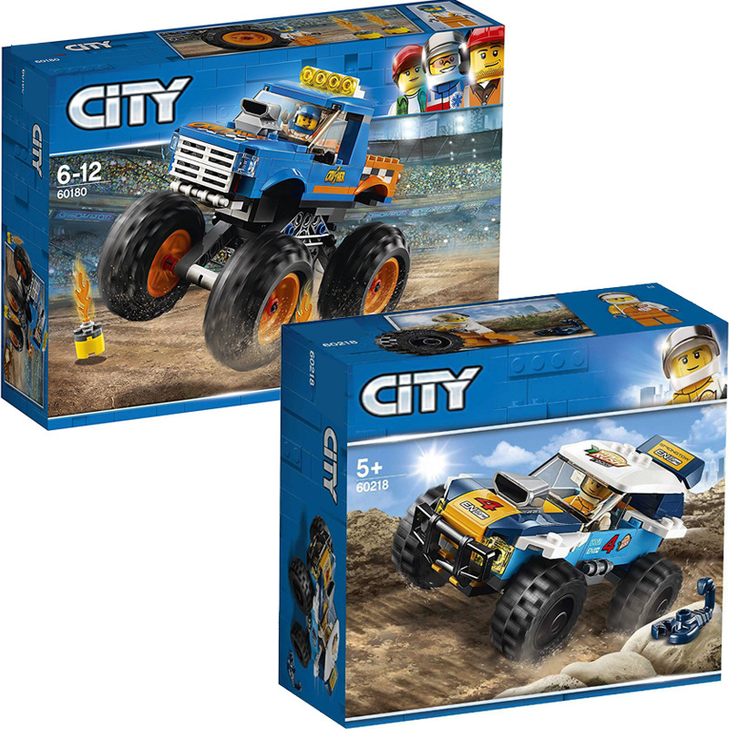 乐高60180巨轮越野车60218沙漠拉力超级赛车跑车儿童益智积木礼物