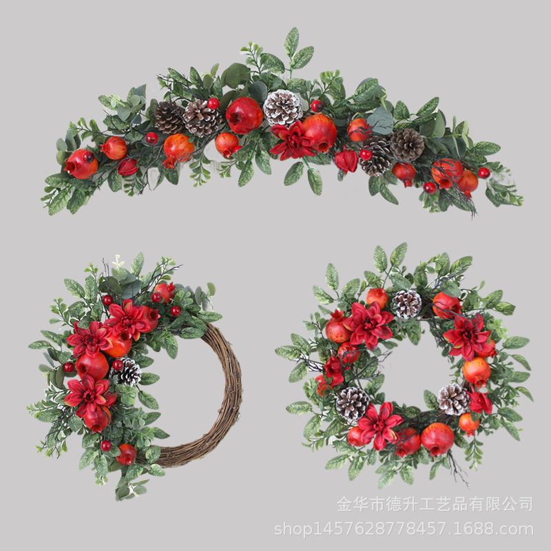 Simulation Pomegranate Wall Hangings New Year Decoration Spring Festival Pendant Housewarming Celebration Supplies Moving into the New House Decoration