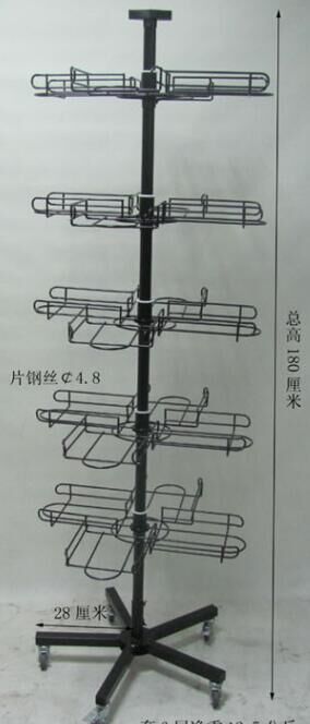 Floor Coat Rack Display Stand Iron Hat Rack