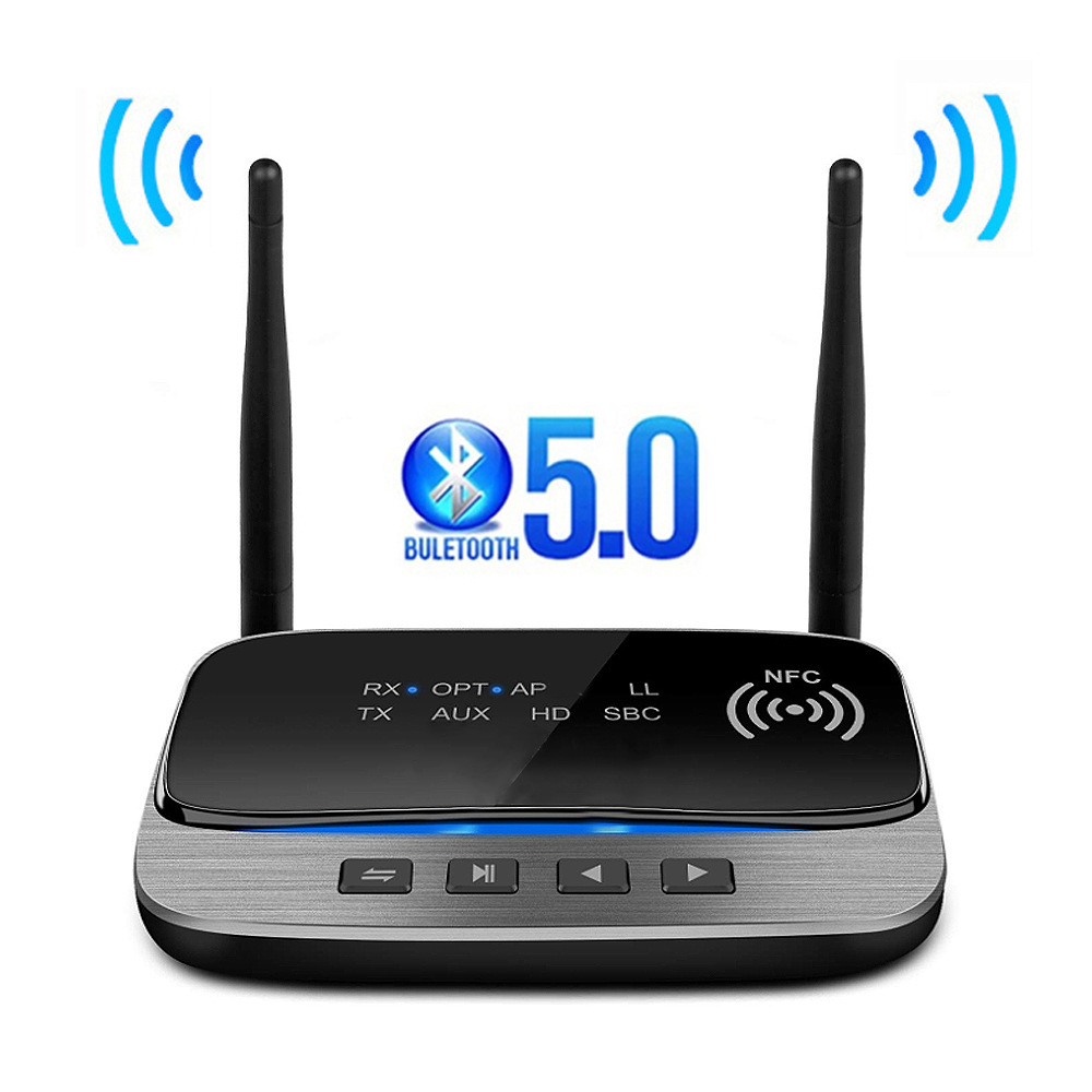 aux蓝牙5.0适配器 功放车载光纤蓝牙接收器蓝牙发射器直通三合一