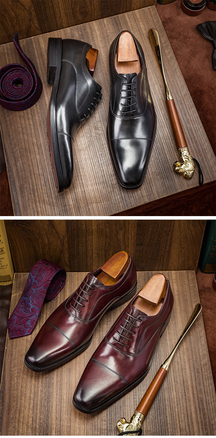 gao品质才是硬道理 英式男士牛津鞋 三接头牛皮皮鞋男ome