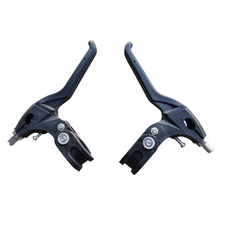 山地车塑料闸把尼龙闸把黑色四指闸把自行车刹把车把手柄车把刹车