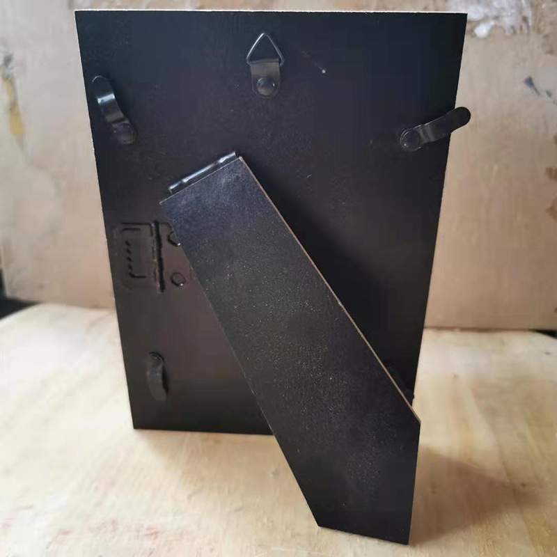 创意木质相框背板密度板绒布背板摆台金属相框包绒背架配件