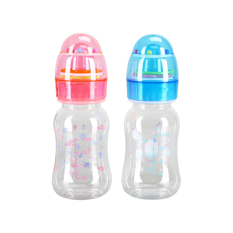 Exclusive for Cross-Border Feeding Bottle Pc PPSU Wide-Mouthed Feeding Bottle Baby Newborn Plastic Shatter Proof Feeding Bottle 125ml Suitable