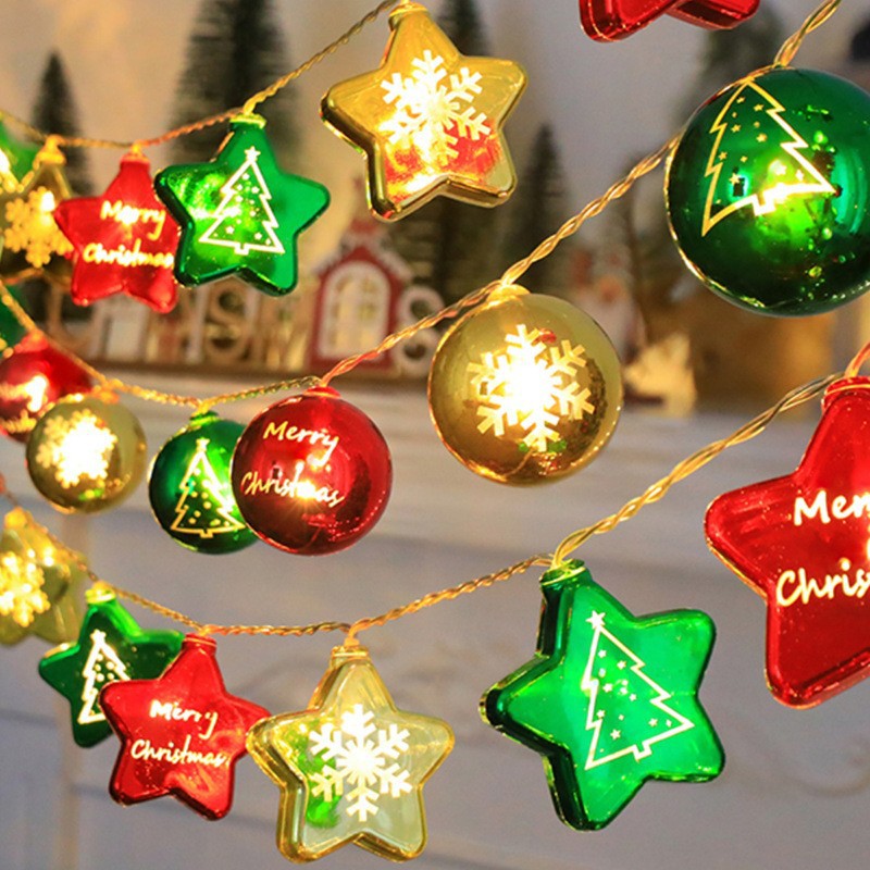 Christmas Decorative String Lights Collection Led Santa Snowman Christmas Tree Bedroom Bar Decoration Atmosphere Light String