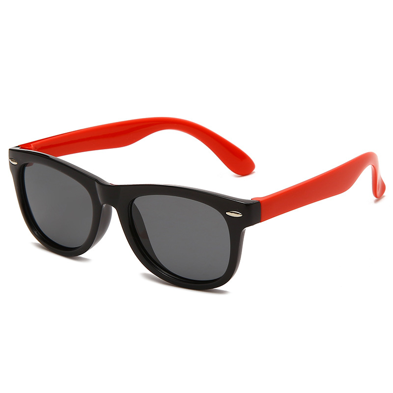 Children's Silicone Sun Glasses Boys and Girls Fashion Polarized Decorative Sunglasses Travel UV Protection Sun-Shade Glasses Glasses