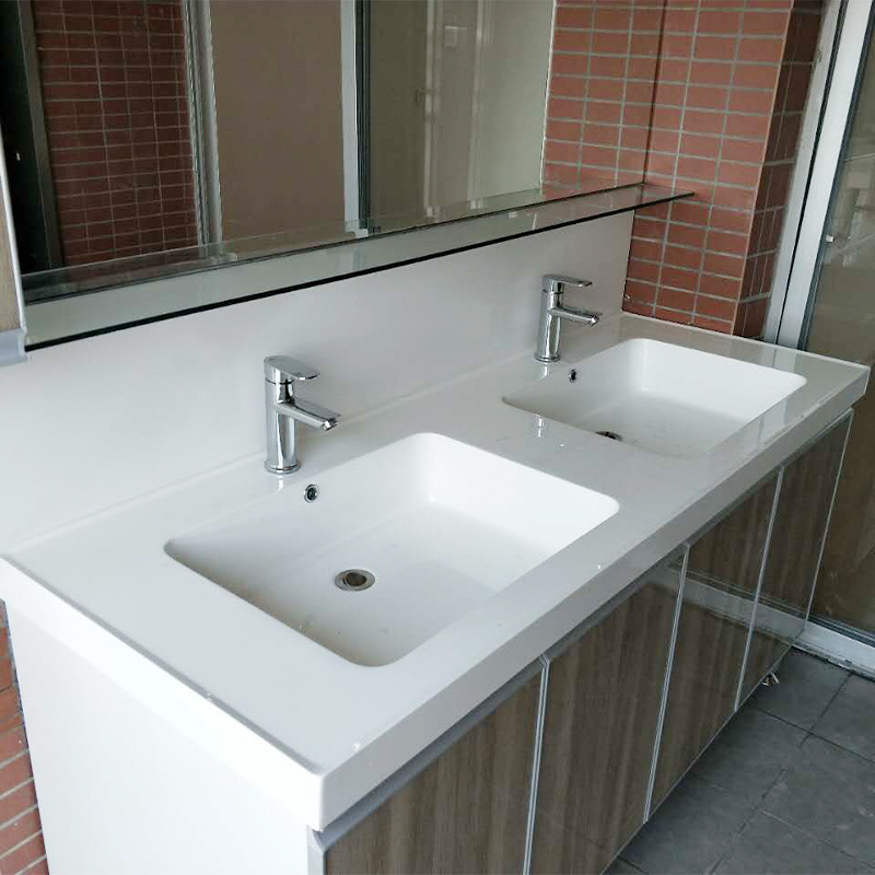 大学宿舍阳台人造石洗漱台一体盆洗手池公共卫生间无缝洗手盆批发