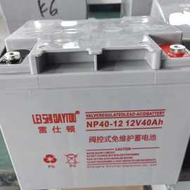 雷仕顿UPS蓄电池NP40-12 直流屏消防主机12V40AH阀控式密封免维护