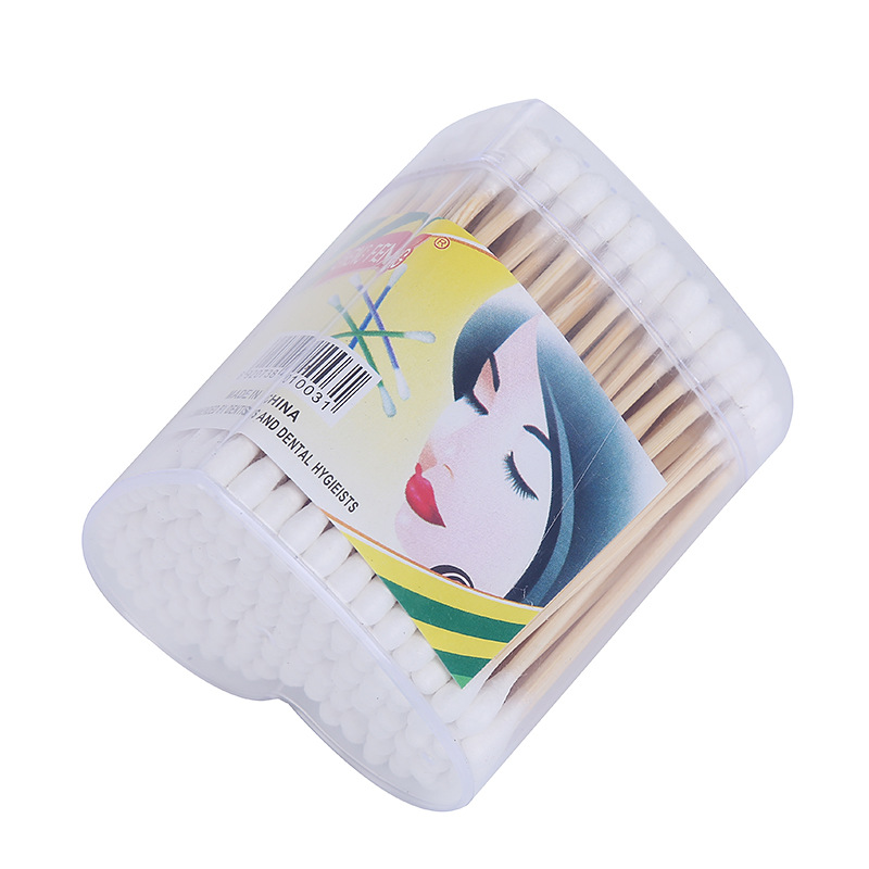 Double Ended Cotton Wwabs Ear Cleaning Makeup Household Cotton Rod Love Box Disposable Cleaning Cotton Swab Makeup Removing Cosmetic Cotton Swab