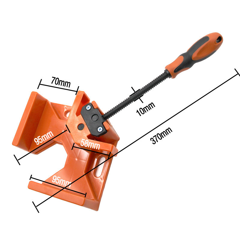 热销五金工具单手柄直角夹焊接夹玻璃鱼缸相框拼接固定夹90木工夹