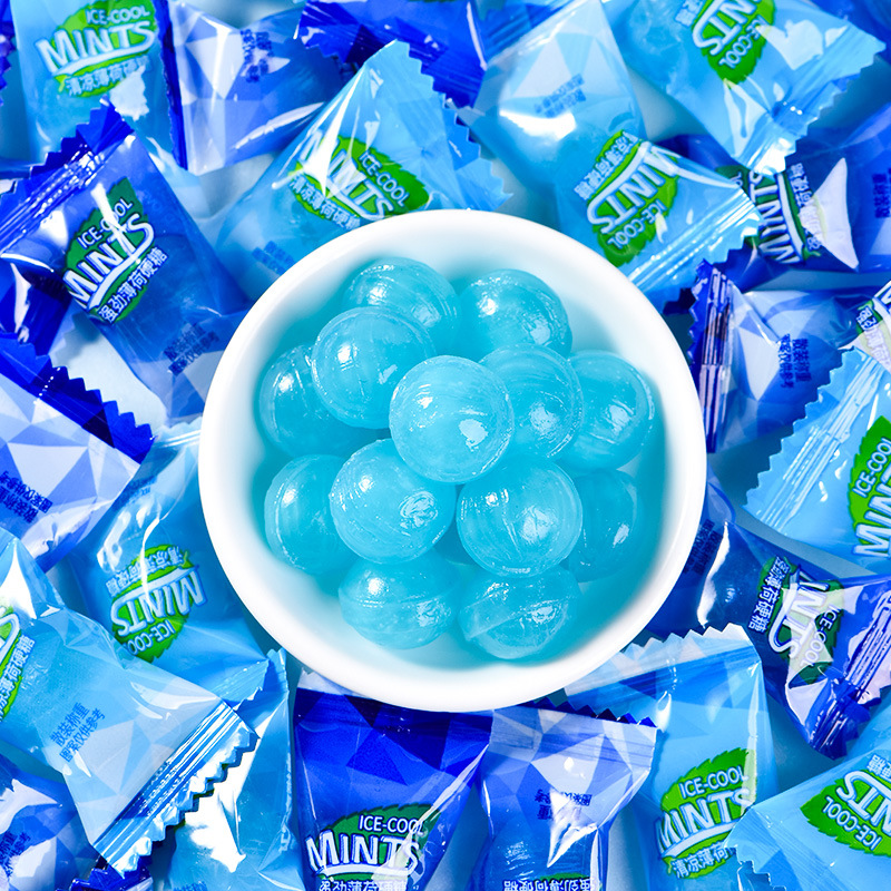 老式薄荷糖强劲清凉糖果散装批发硬糖润喉糖护嗓清新口气-阿里巴巴