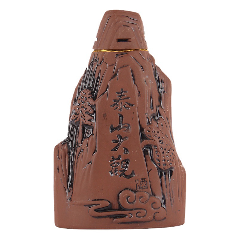 泰山白酒泰山大观陈坛10整箱6瓶批发浓香型白酒中秋送礼可自饮酒