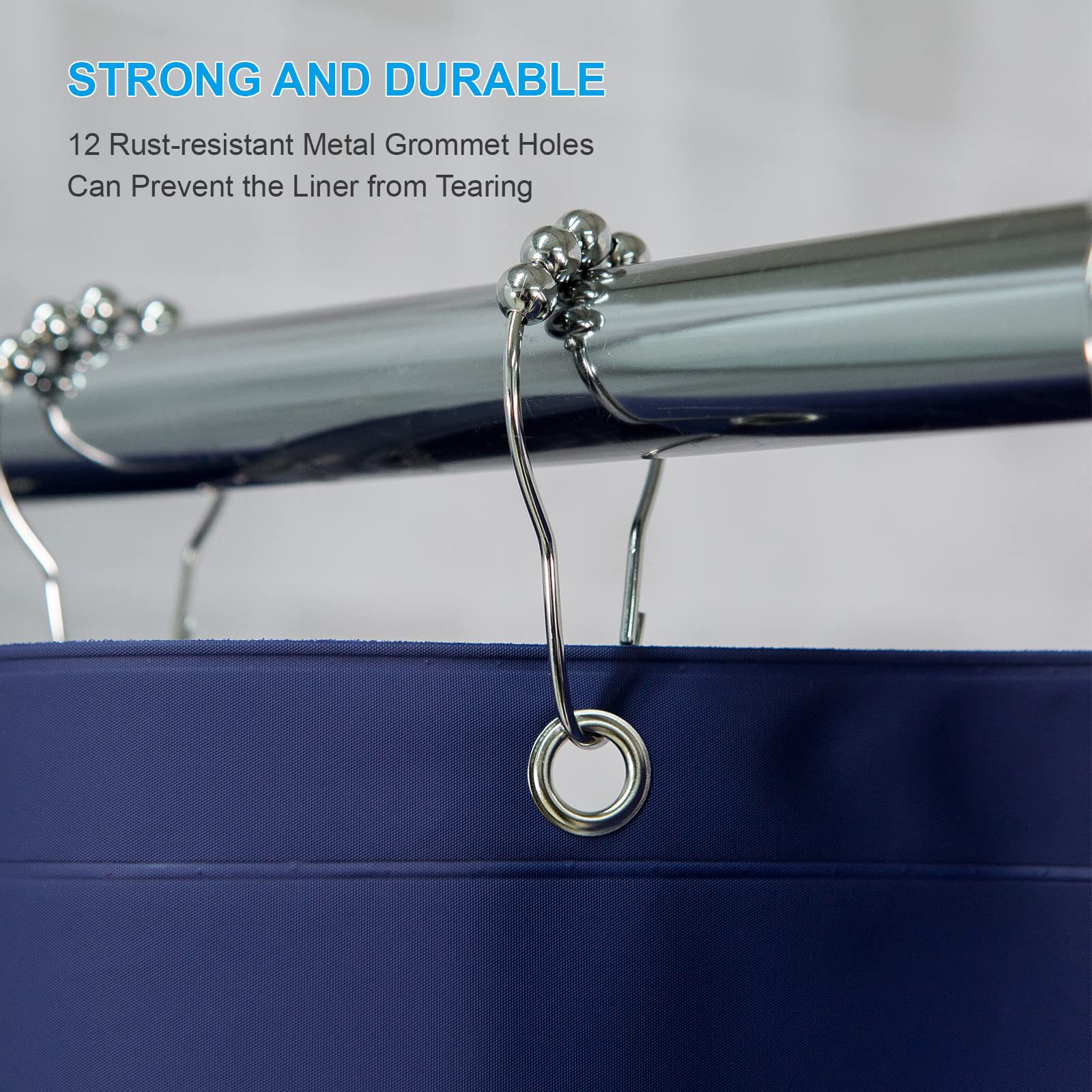 Factory in Stock Wholesale Pure Color Peva Shower Curtain Waterproof Thickened Bathroom Toilet Bath Curtain Punch-Free