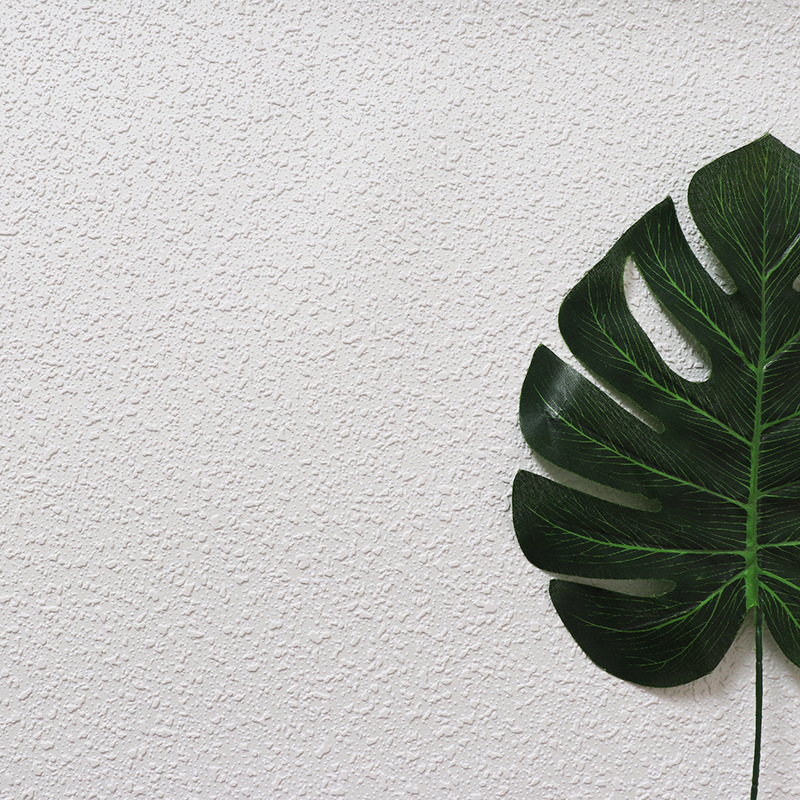 3d大颗粒感白色墙纸硅藻泥约北欧服装店背景墙壁纸拍照