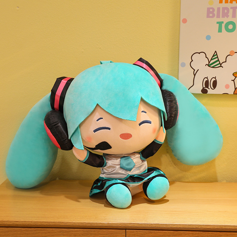 cross-border new arrival hatsune miku doll anime peripheral pillow plush toy doll fufu doll crane machines wholesale