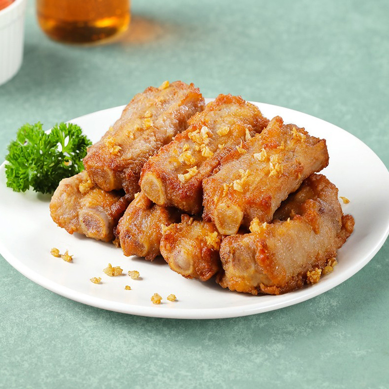 酩厨蒜香骨500g*1包冷冻蒜香猪排骨半成品加热即食中餐厅酒店商用