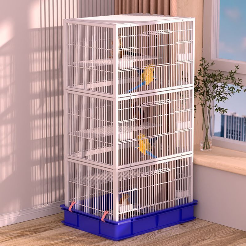 鹦鹉笼子三层鸟笼子大号超大号加密家用花枝鼠松鼠笼子繁殖笼用品