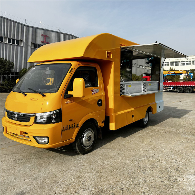 工业园区流动早餐售卖车移动冰淇淋汽车关东煮麻辣烫小吃车