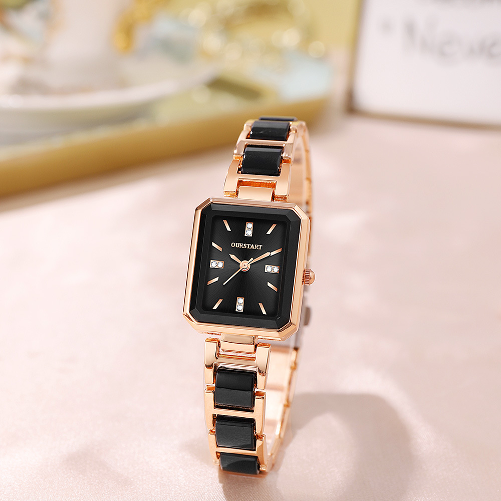 厂家直营新款女士手表学生跨境方形气质合金镶钻时尚手表女高级感