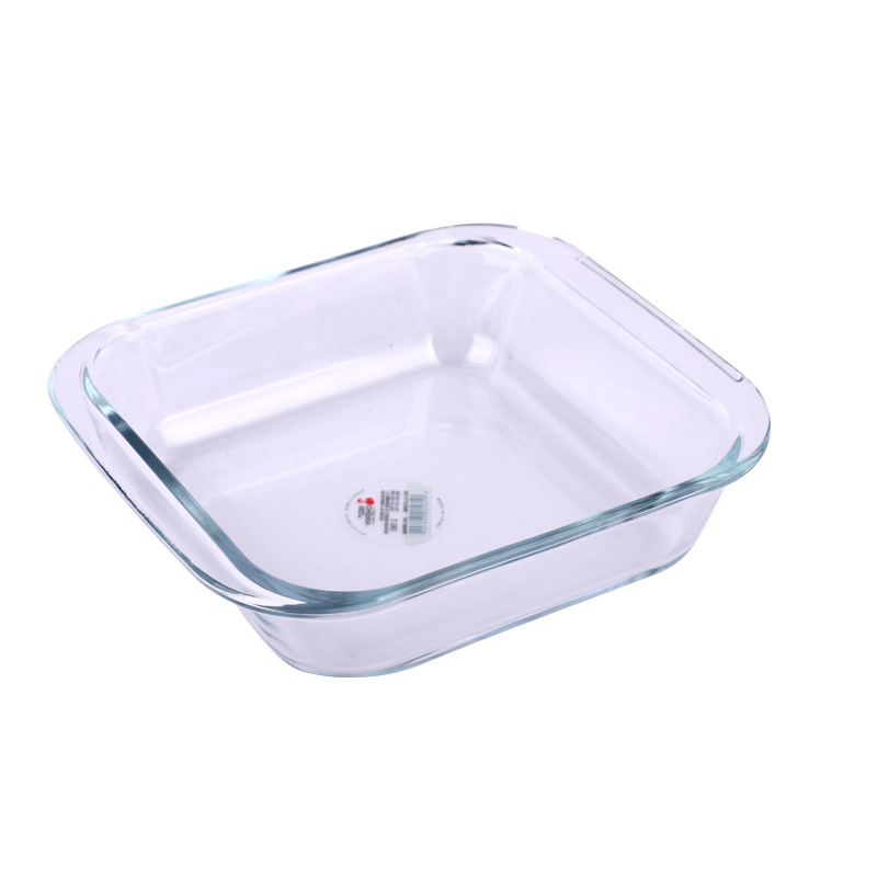 Borosilicate Tempered Multi-Specification Glass Bakeware Rectangular Thick and High Temperature Resistant Microwave Oven Barbecue Oven Plate