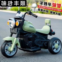摩托车儿童电动男女孩太子可坐骑充电玩具宝宝-岁遥控电瓶车