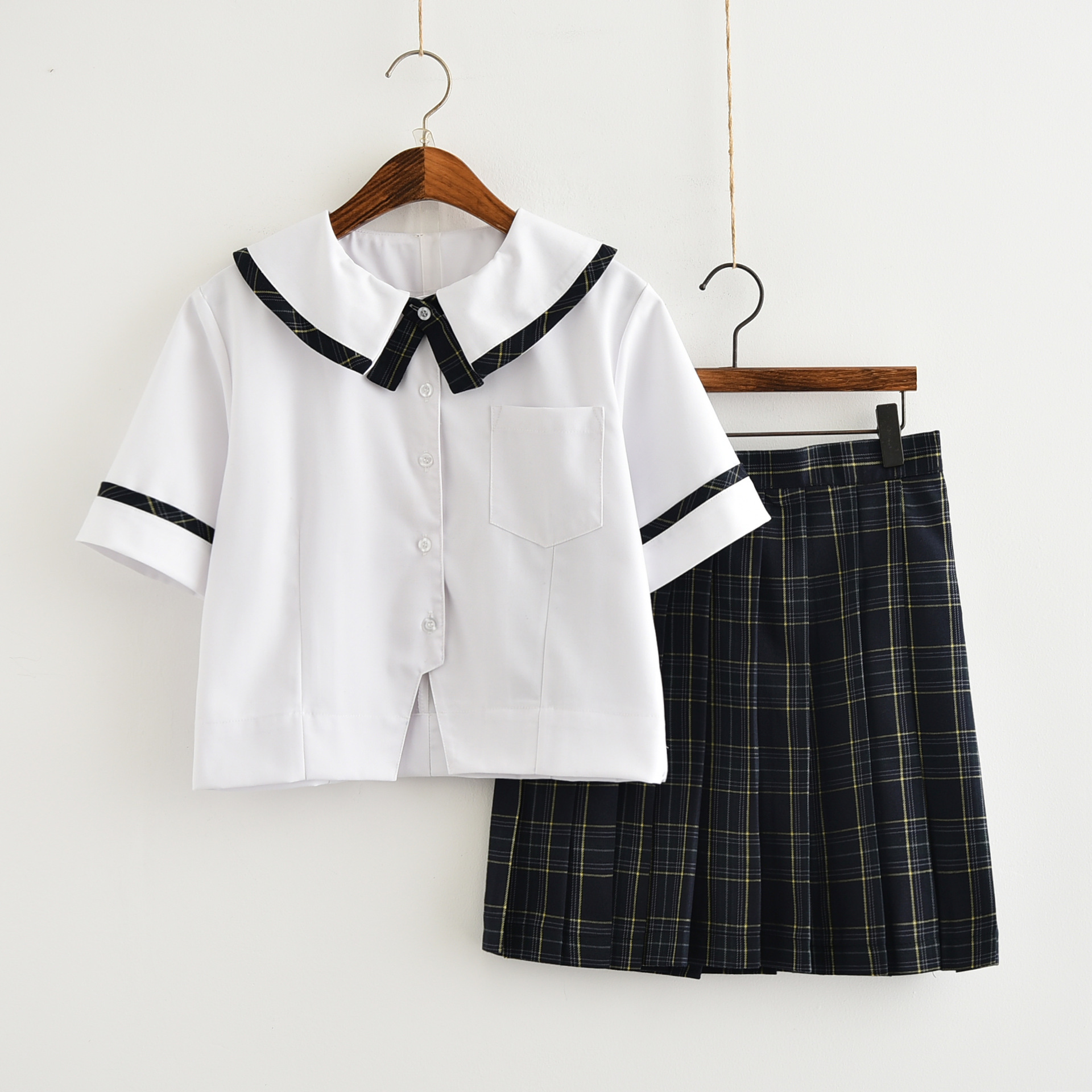 网红幼稚园正统软妹jk制服关西襟水手服女学院风百褶软妹中服