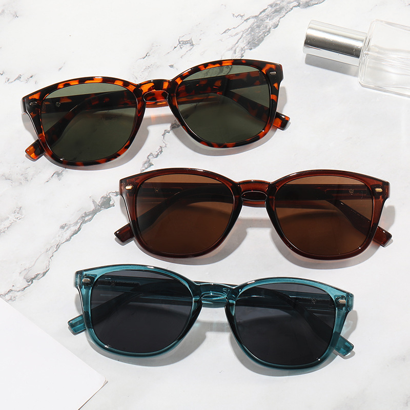 New Oval Frame Sunglasses Men's Drivers Sunglasses for Driving RiceNail Full Frame UV400 Vintage Sunglasses