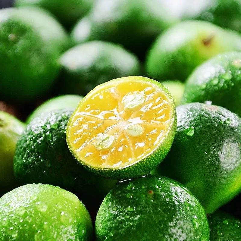 海南青金桔柠檬皮薄多汁青柠当季新鲜水果酸爽小金桔青柠檬批发