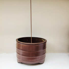 庆纹简式炉 三根香/盘香/塔香适用的熏香炉 德化陶瓷贡炉 供香炉