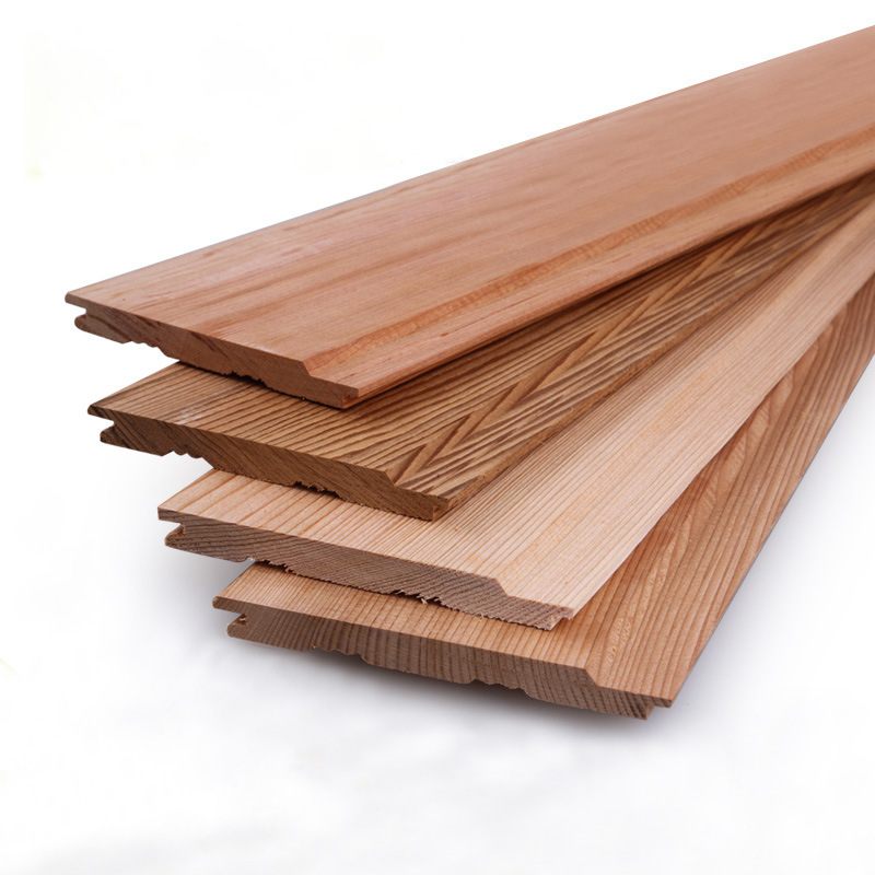 红雪松桑拿板防腐木护墙板扣板室内吊顶装修实木板桑拿房阳台专业