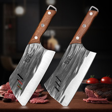 龙泉刀具手工锻打菜刀家用砍骨刀斩切中式切肉刀厨师专用套刀组合