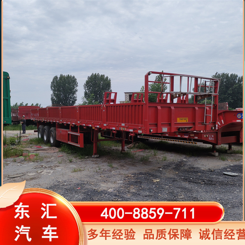 常年销售13米60轻体侧翻标箱半挂车 9米一体后翻自卸货运车-阿里巴巴