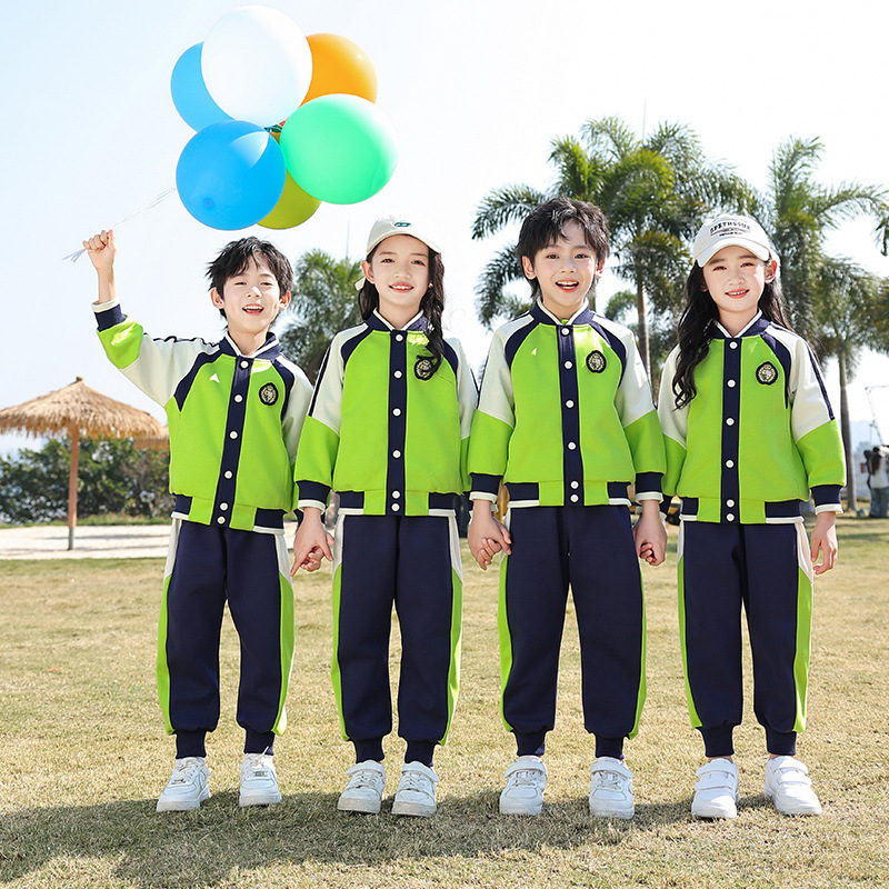春夏季新款中小学生校服套装幼儿园园服运动会团体班服运动服