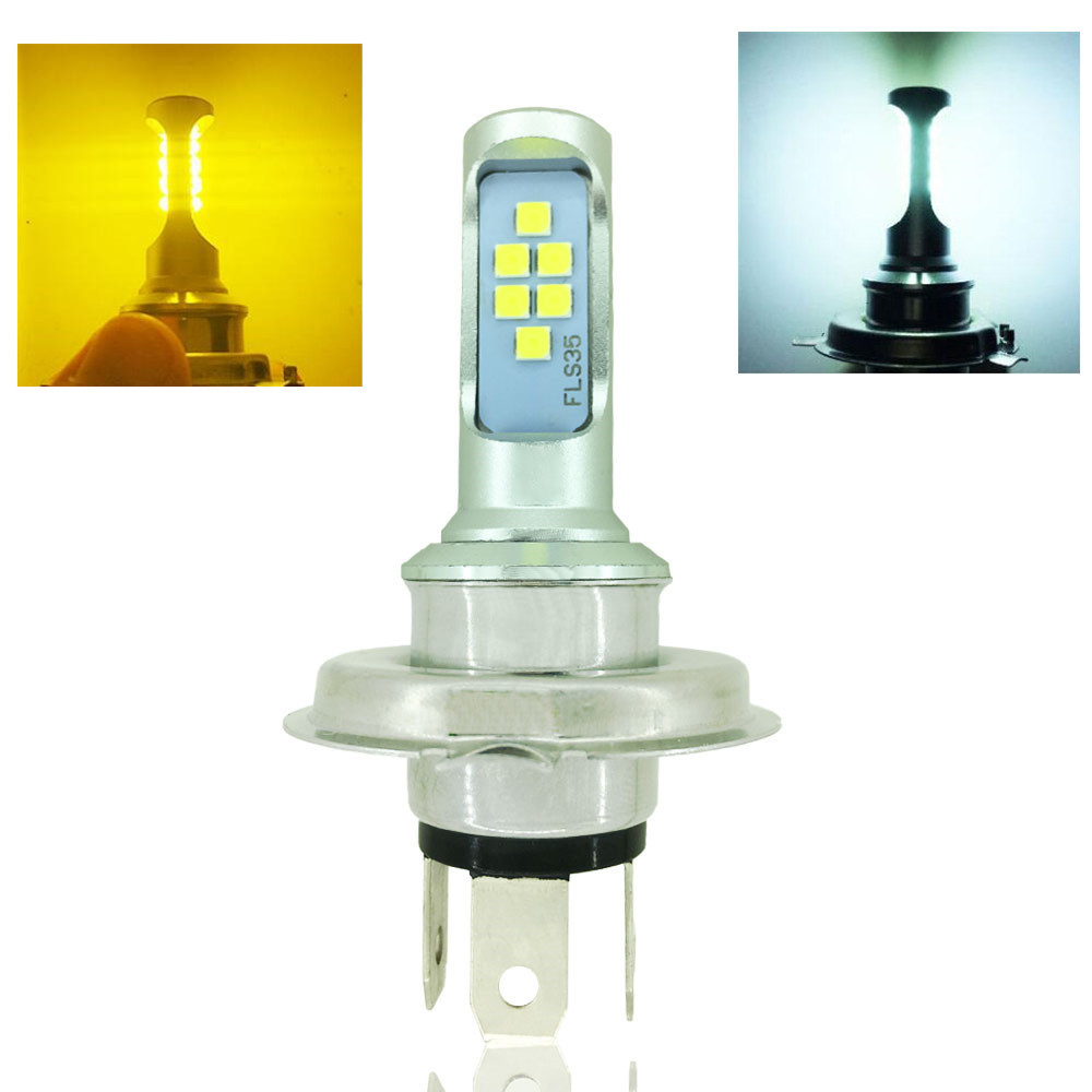 高亮led灯泡汽车大灯透镜聚光h7h3h4h1190059006远近光12v24v通用