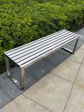 xy不锈钢长凳户外长条凳室外休息长椅换鞋凳公园椅休闲座椅阳台凳