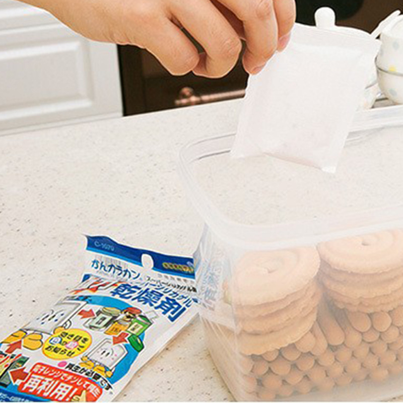 日本进口食品防潮剂强力干燥剂各类食物防霉除湿可循环利用3包入