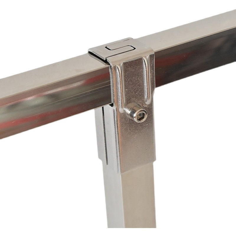 加厚25方管不锈钢接头 钢管夹具两通紧固定器 货架三通夹管连接件