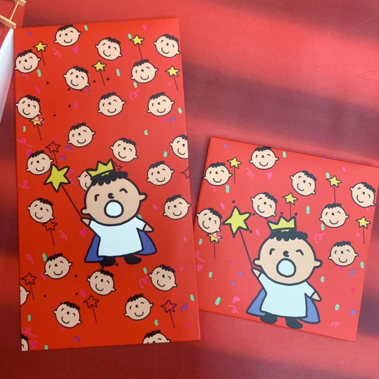 2024龙年新款可爱卡通大口仔图案港版创意利是封新年过年红包利事