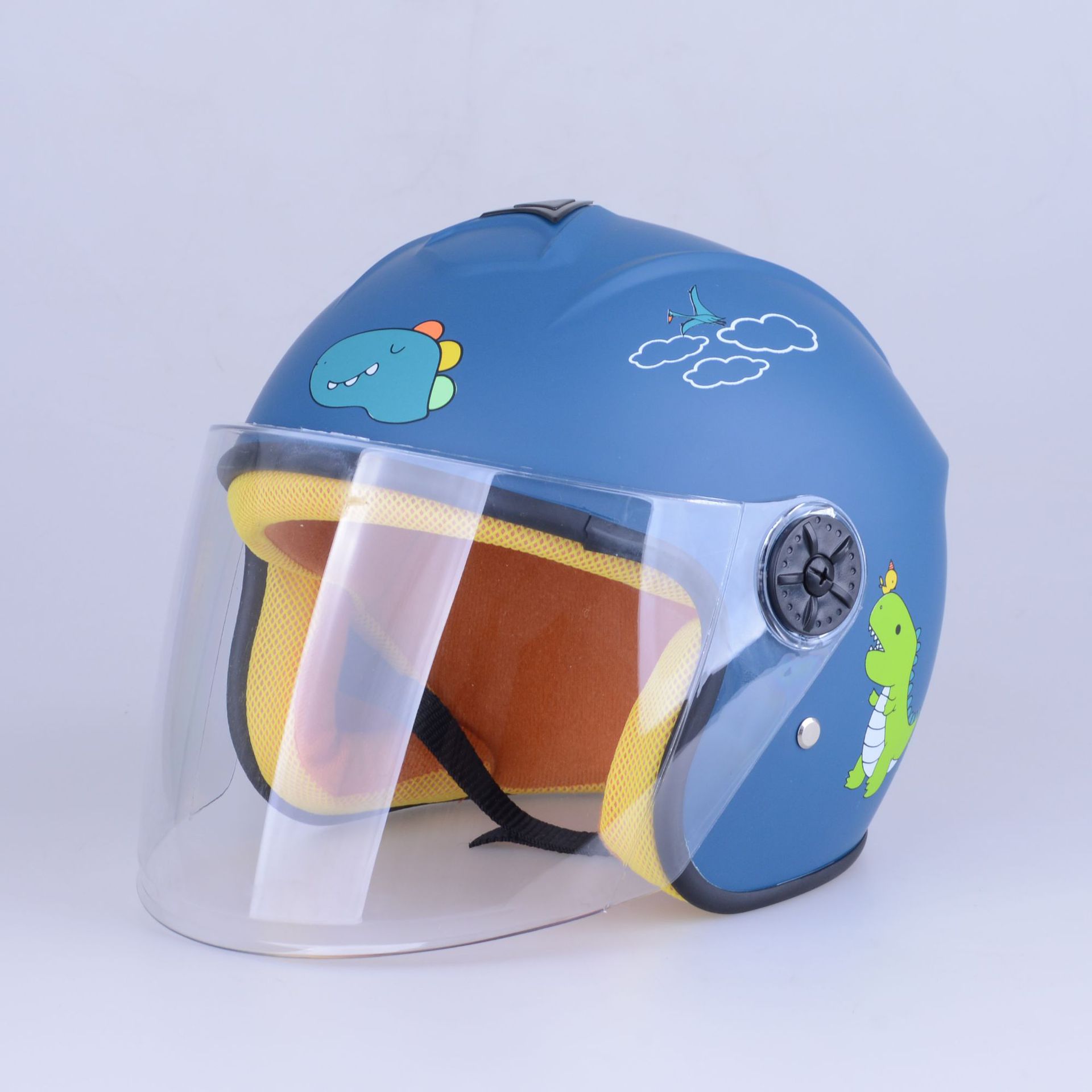 儿童电瓶车电动车防雾头盔夏款全盔男孩女孩小学生2-12岁四季款