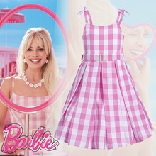 Barbie真人电影cos服角色扮演套装服饰连衣裙连体裤吊带裙芭比