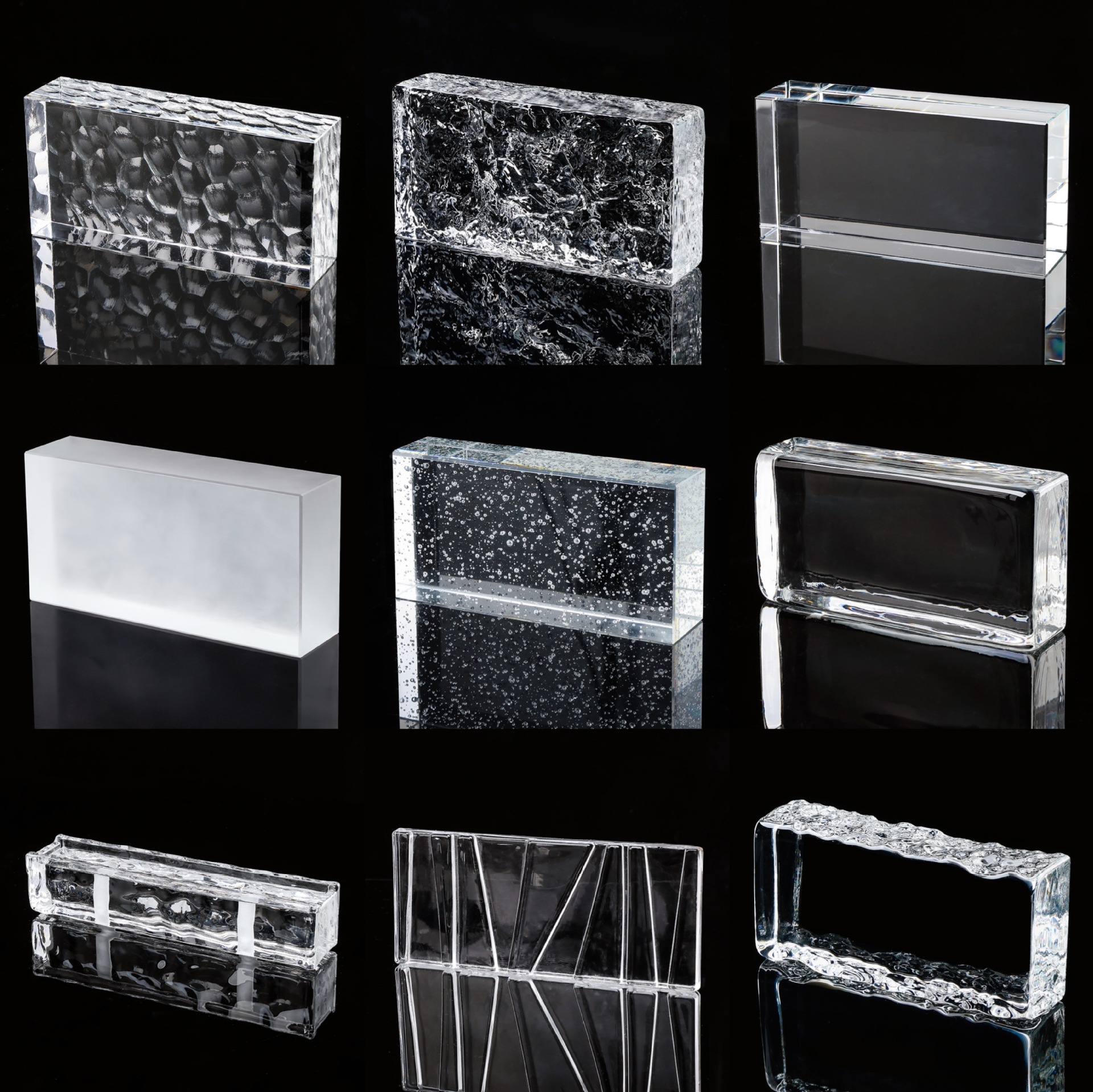 方形装饰酒店吧台方块琉璃砖前台造型墙民宿玻璃砖造型热帖【杂谈】