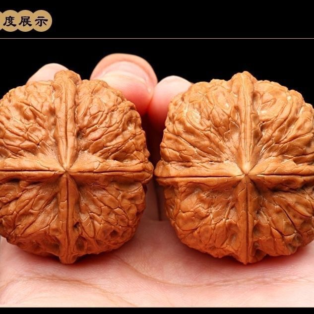 文玩核桃直播核桃闷墩元宝磐石核桃三角白狮子头-阿里巴巴