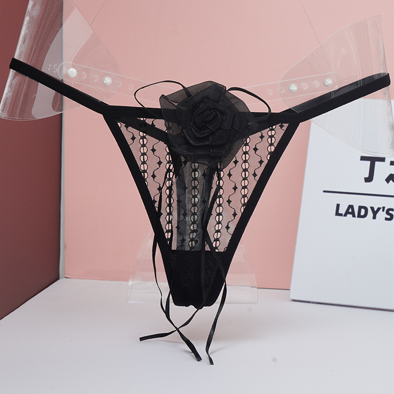 情趣内衣内裤女蕾丝诱惑透明丁字裤女子性感短裤时尚舒适透气内裤