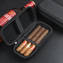 雪茄包6支装便携盒大容量随身雪茄保湿盒工具套装烟盒雪茄保护套