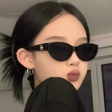 网红gm同款眼镜gw003潮酷复古猫眼墨镜女夏ins欧美嘻哈蹦迪太阳镜