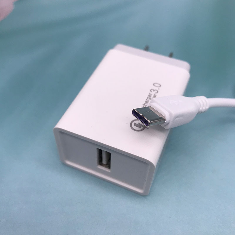type-c快充套充适用华为乐视接口手机3a充电器二合一宽口旅行套装
