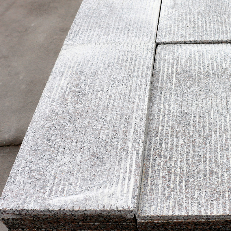 山东五莲花拉丝板30厚成品花岗岩拉丝板广场公园铺路石材五莲花